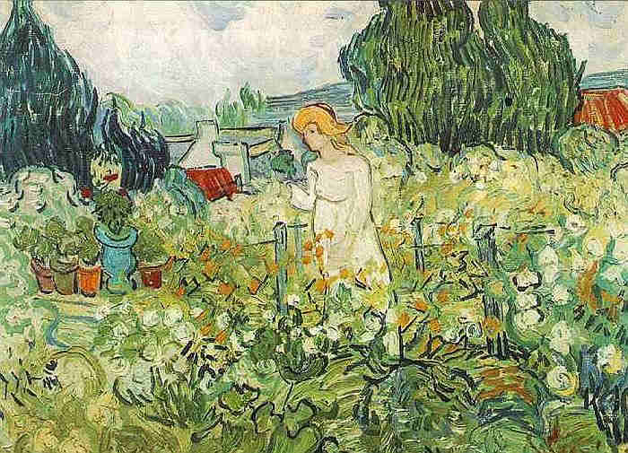 Auvers sur Oise, Marguerite Gachet  dans son jardin par Van gogh