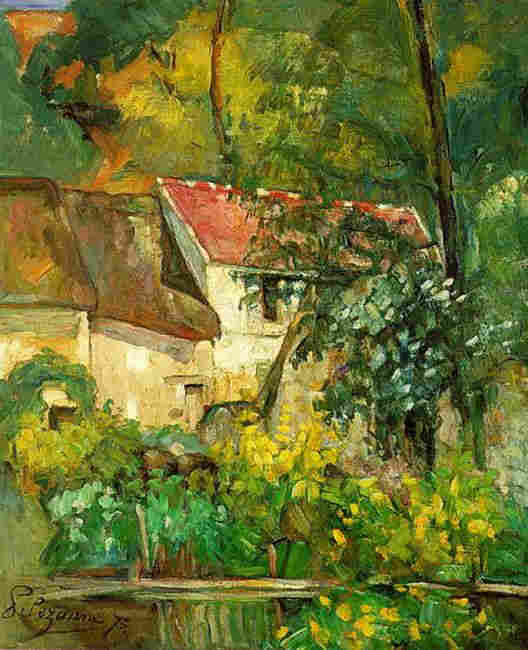 Auvers sur Oise, maison du docteur Gachet par Paul C&eacute;zanne