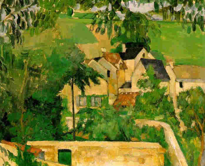 Auvers sur Oise, paysage  par Paul C&eacute;zanne