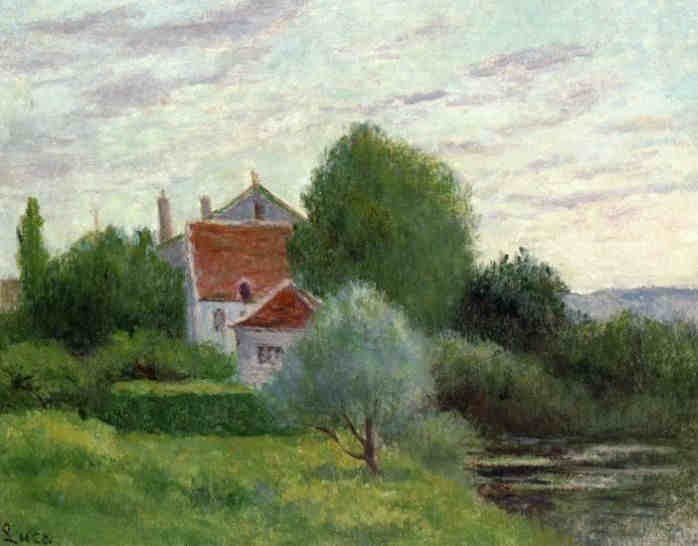 paysage &agrave; Auvers-sur-Oise  par Maximilien Luce