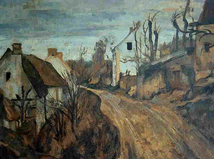 Auvers sur Oise, rue du village  par Paul C&eacute;zanne