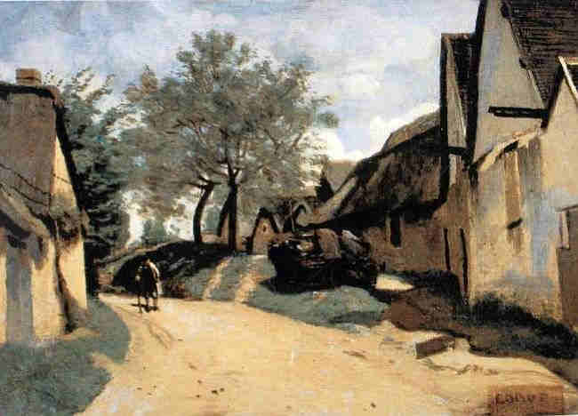 Auvers-sur-Oise, rue du village par Corot 