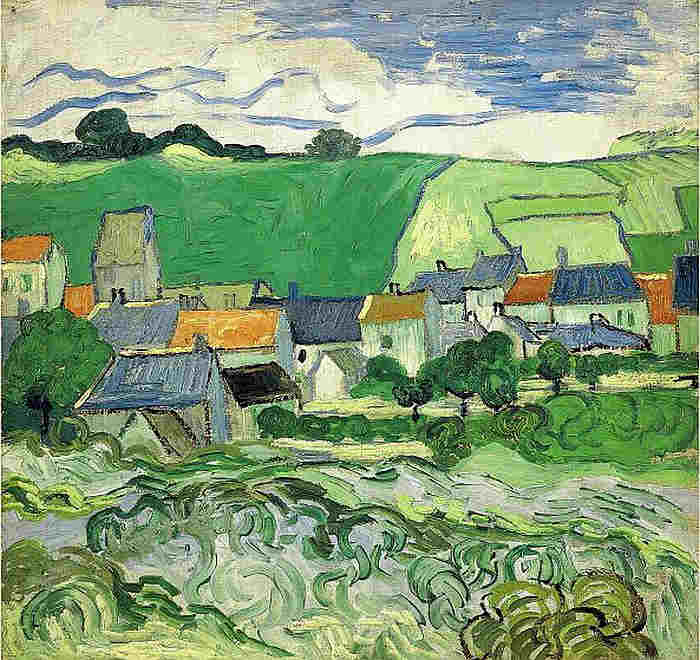 Vue d' Auvers sur Oise par Vazn Gogh