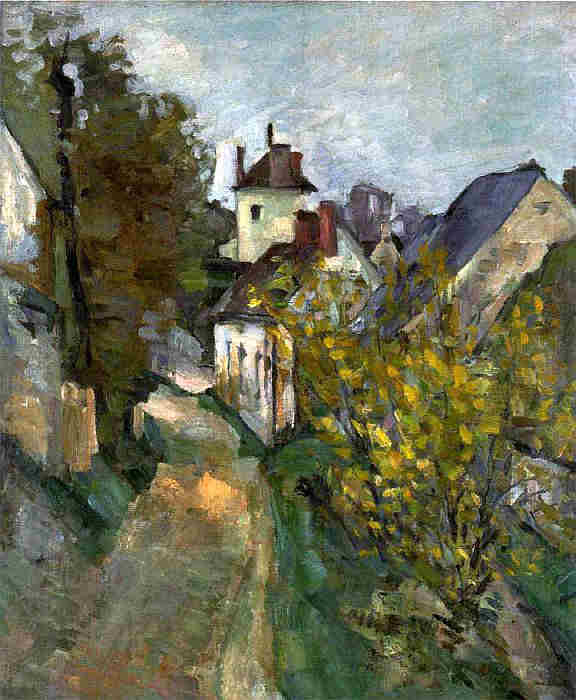 Auvers sur Oise, maison du docteur Gachet  par Paul C&eacute;zanne