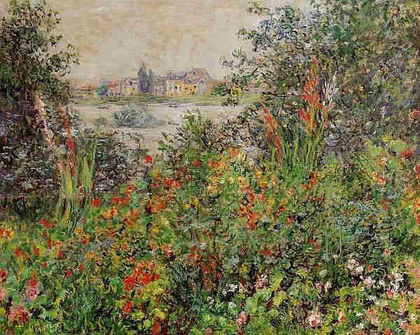 Fleurs &agrave; V&eacute;theuil par Claude Monet