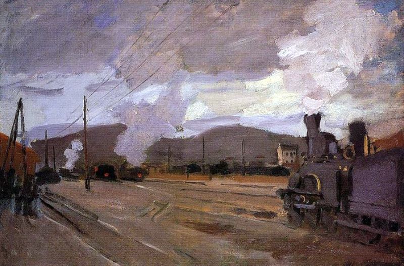 Gare d'Argenteuil par Claude Monet