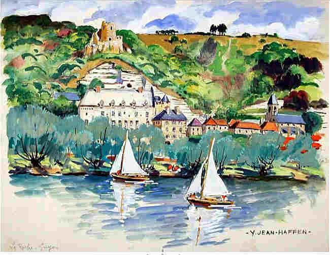 La Roche-Guyon par Yvonne Jean-Haffen