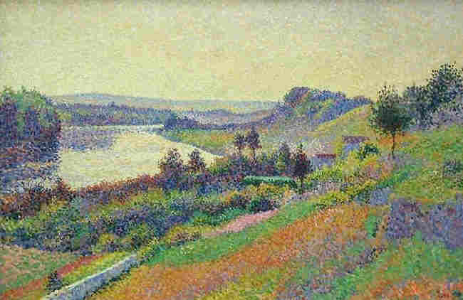 La Seine &agrave; Herblay par Maximilien Luce