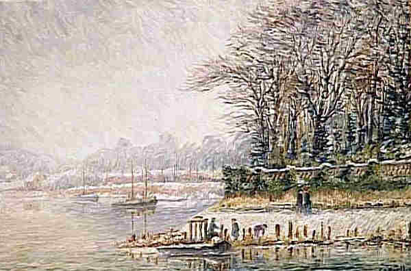 L'Oise &agrave; l'Isle Adam par Eug&egrave;ne Murer dit Meunier