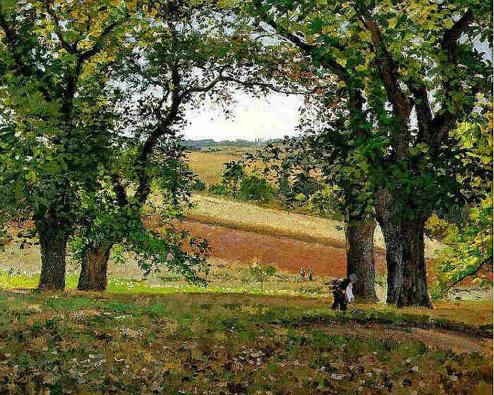 Pissaro chataigners &agrave; osny