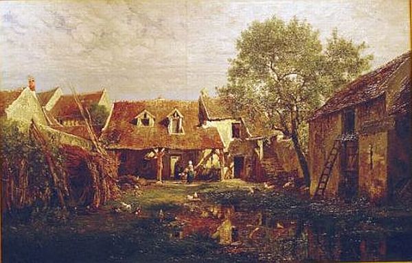  Osny, cour de ferme  par Alexandre Ren&eacute; V&eacute;ron