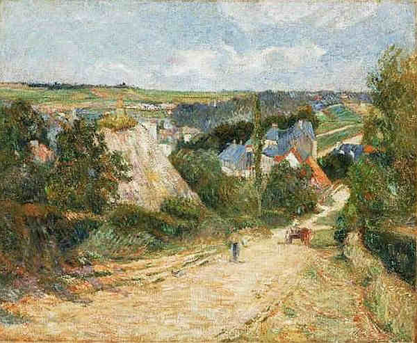 Osny, entr&eacute;e du village  par Paul Gauguin