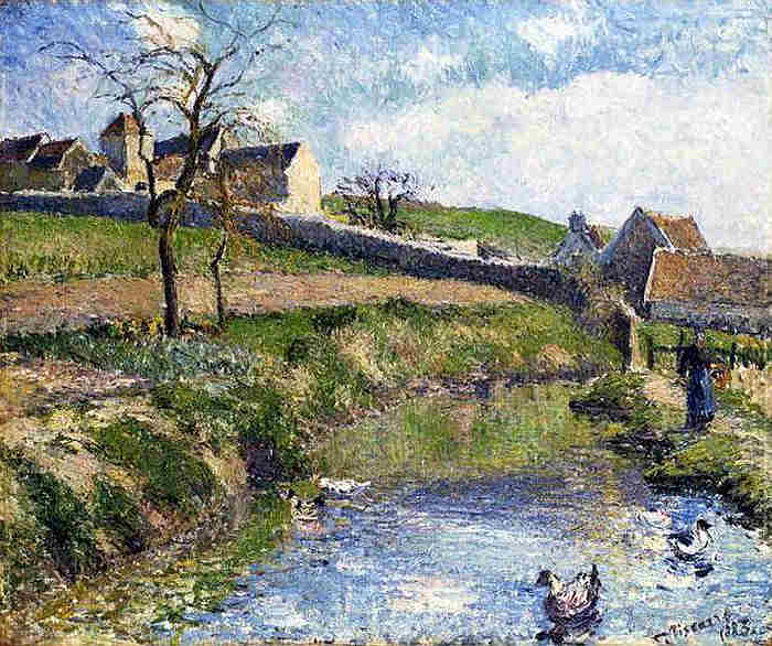 Pissaro ferme &agrave; osny