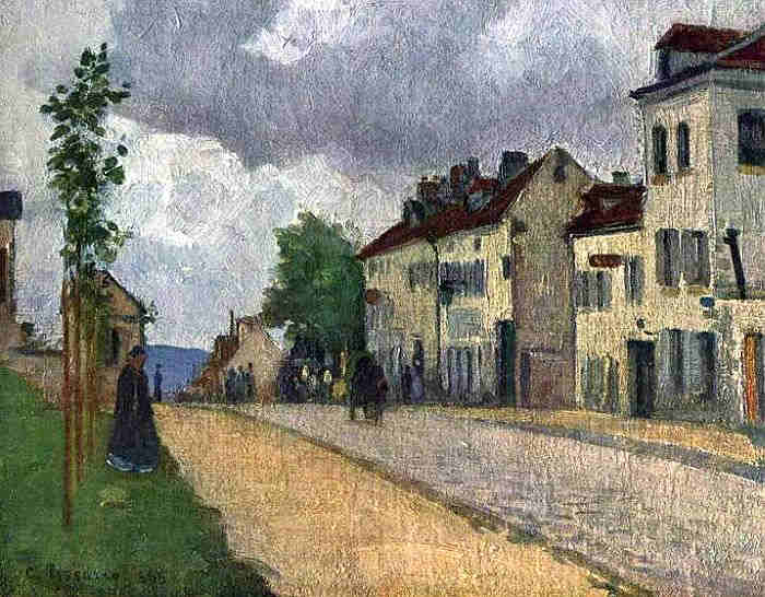Pontoise, rue de Gisors par Camille  Pissaro