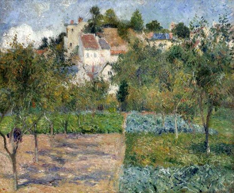 Le jardin de Maubuisson l'Hermitage &agrave; Pontoise par Camille Pissaro