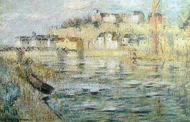Pontoise, derniers gla&ccedil;ons sur l'Oise par Gustave Loiseau