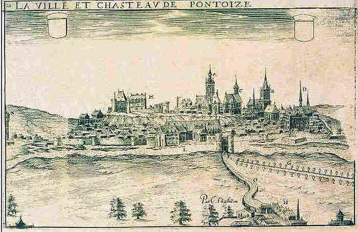 Vue de Pontoise 16e si&egrave;cle
