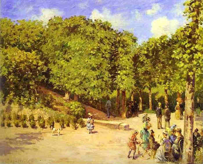 Pissaro public garden Pontoise