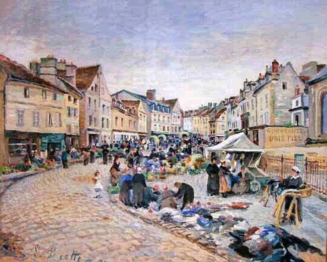 ludovic piette  march&eacute; aux l&eacute;gumes Pontoise