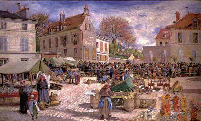 ludovic piette march&eacute; place de l'h&ocirc;tel de volle Pontoise