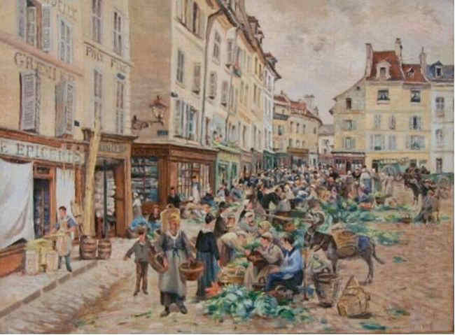 Pontoise, le march&eacute; place du Grand Martroy par Ludovic Piette