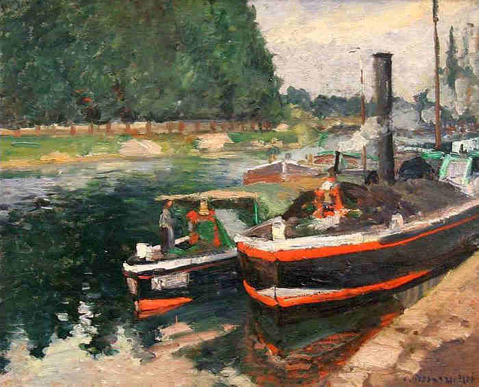 P&eacute;niches &agrave; Pontoise par Camille Pissaro