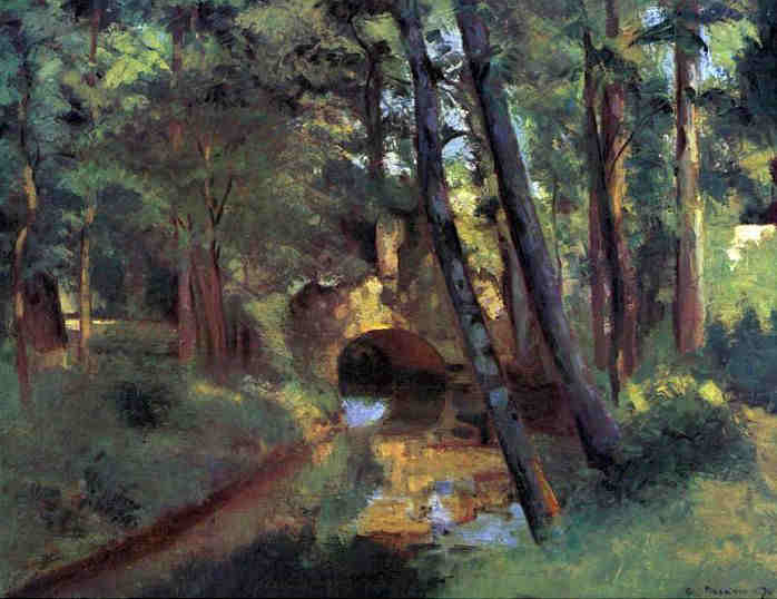 Pontoise, petit pont par Camille Pissaro