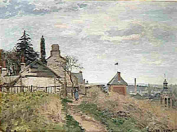 Pontoise, vue  sur le palais de Justice par Camille Pissaro