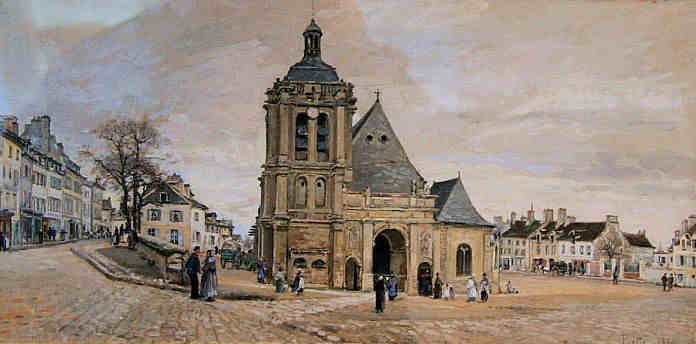 Pontoise, la place Notre-Dame par Ludovic Piette