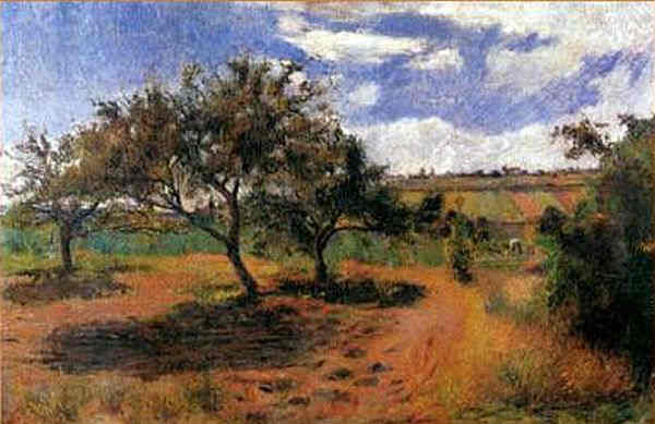 gauguin pommiers &agrave; l'Ermitage, &agrave; Pontoise