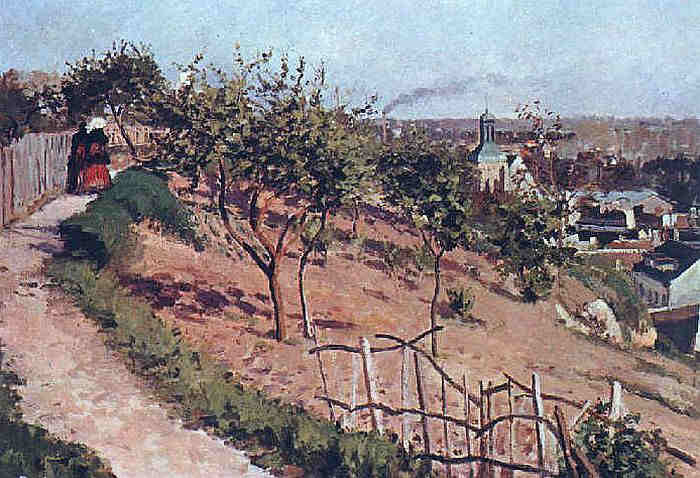 Sente de la justice &agrave; Pontoise par Camille L'usine &agrave; Pontoise, au bord de l'Oise par  Camille Pissaro