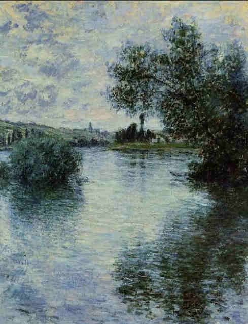 La Seine &agrave; V&eacute;theuil par Claude Monet