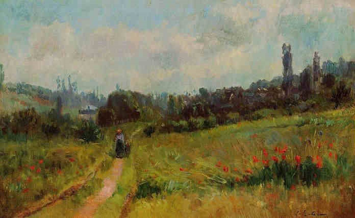 Chemin &agrave; V&eacute;theuil par Albert Lebourg
