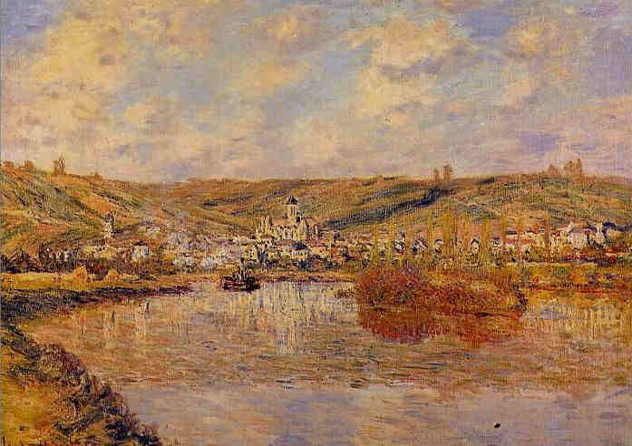 Fin d'apr&egrave;s-midi &agrave; V&eacute;theuil par Claude Monet