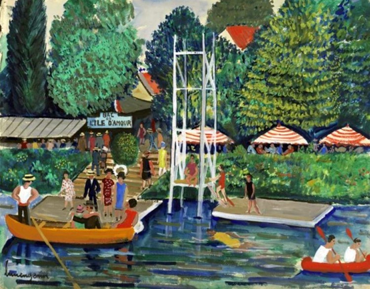 Bal &agrave; l'ile d'Amour par Lucien G&eacute;nin