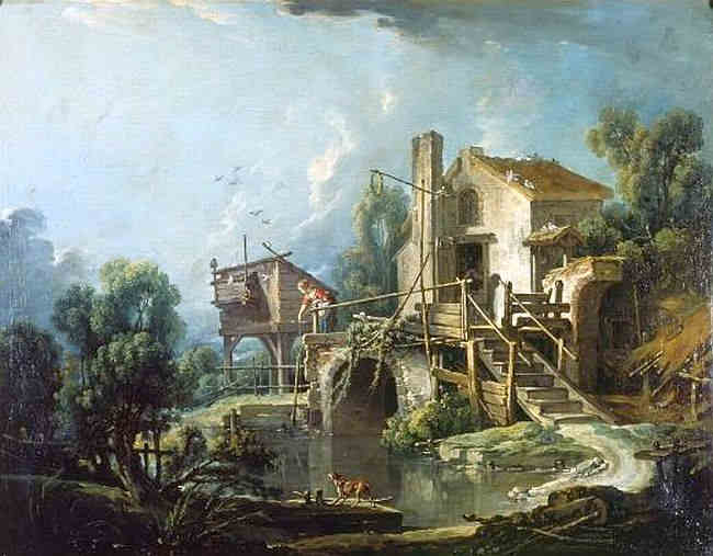 Le moulin Quiquengrogne &agrave; Charenton par Fran&ccedil;ois Boucher