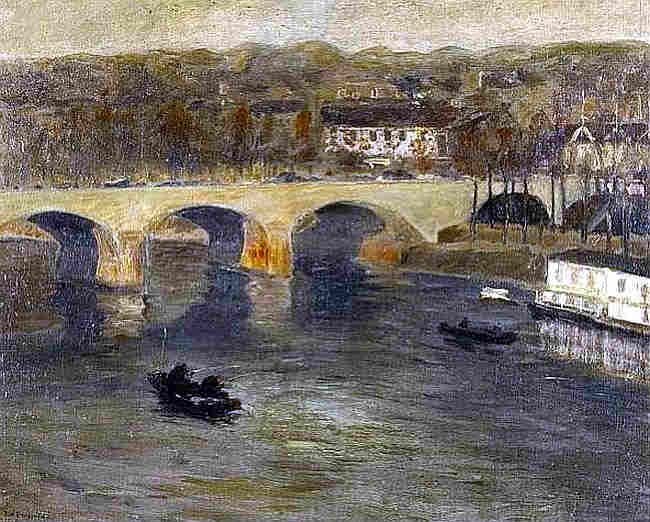 Le pont &agrave; Charenton by Edward Willis Redfield