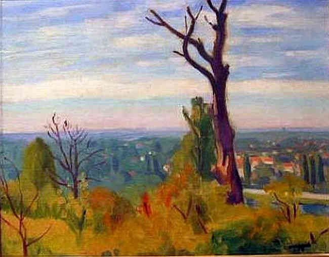 Les hauteurs de Chennevi&egrave;res par Albert Marquet