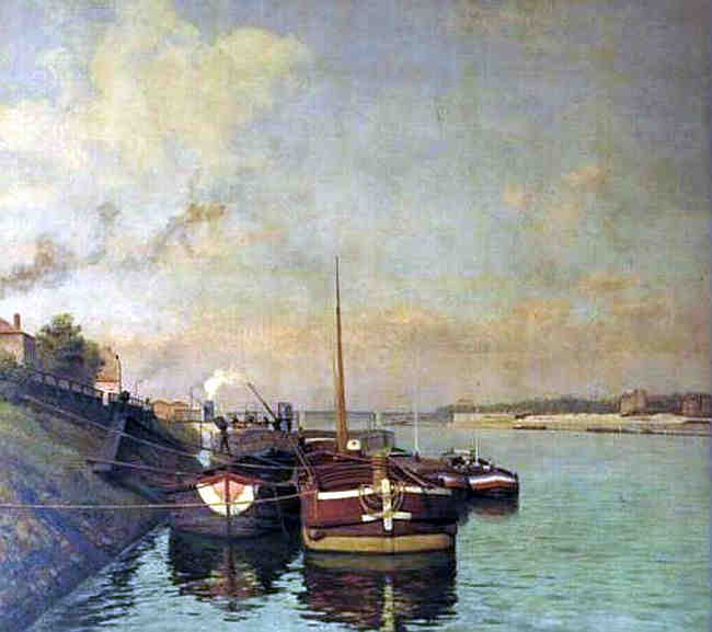 Le port d'Ivry par Firmin Girard