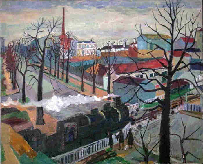 Passage &agrave; niveau  boulevard Carnot &agrave; Saint Mand&eacute; par Maurice Boitel