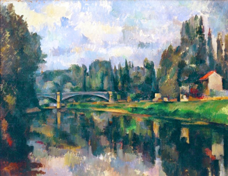 Pont sur la Marne  &agrave; Cr&eacute;teil C&eacute;zanne