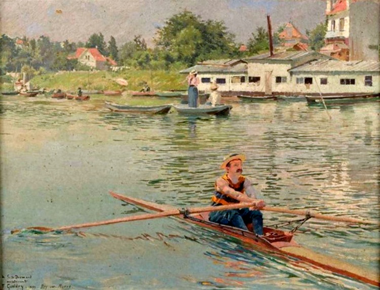 Rameur sur la Marne Ferdinand Gueldry
