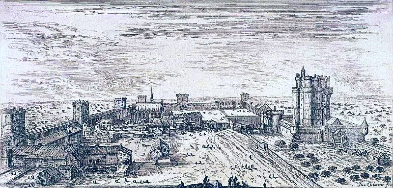 vue et perspective du chateau de Vincennes par Israel Sylvestre