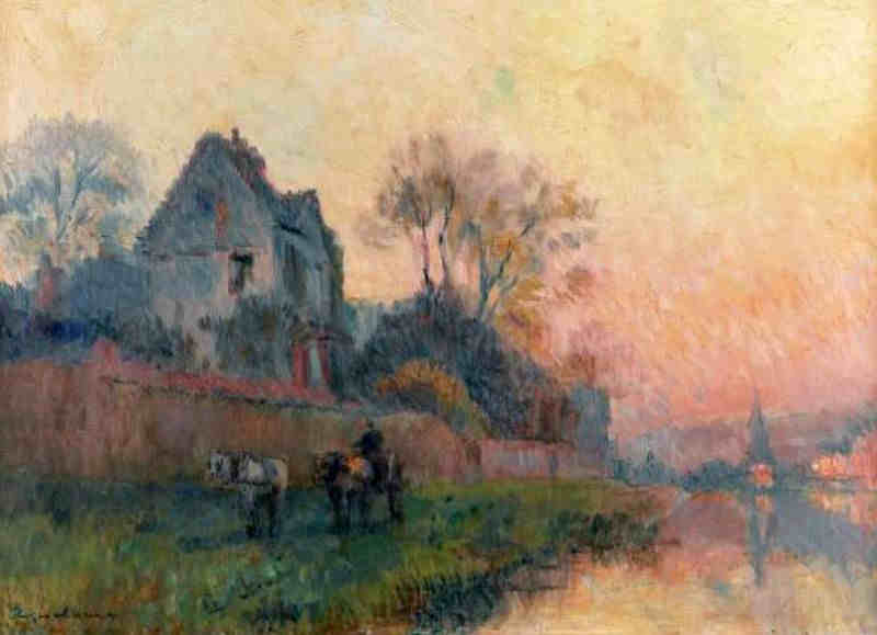 Bords de Seine &agrave; Chatou par Albert Lebourg