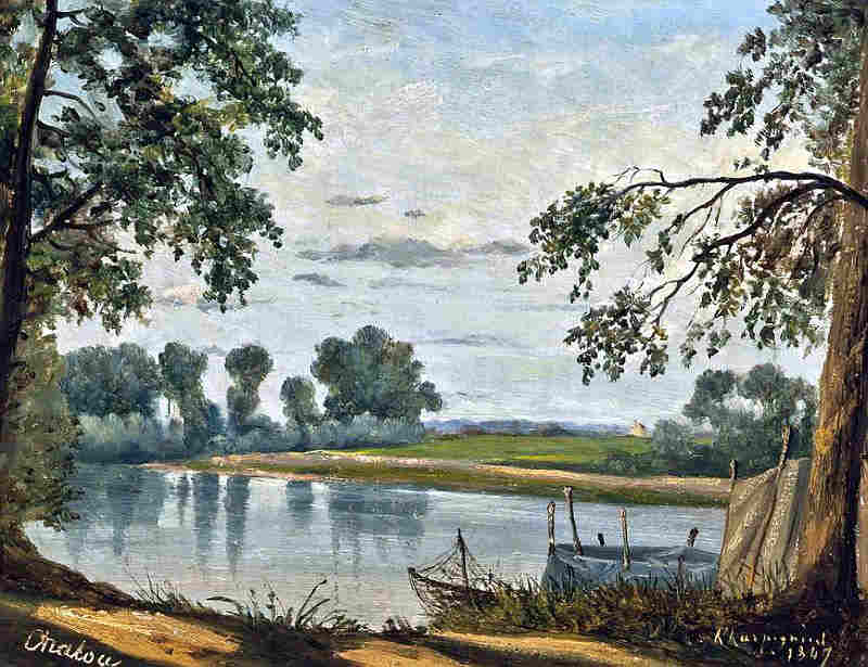 Chatou par Henri Joseph Harpignies