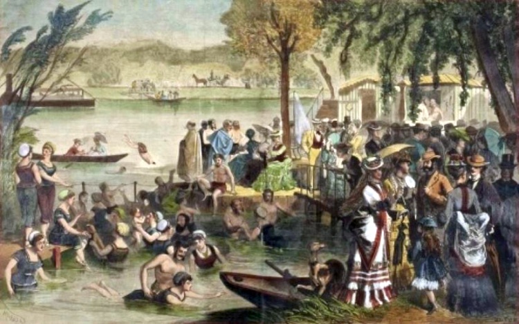 Canotiers &agrave; Chatou par Pierre Auguste Renoir