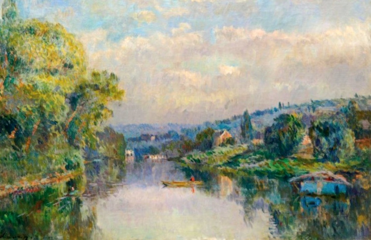 La Seine &agrave; Port Marly par Albert Lebourg