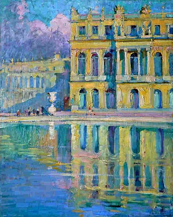 Fa&ccedil;ade du palais de Versailles par Ren&eacute; Berti