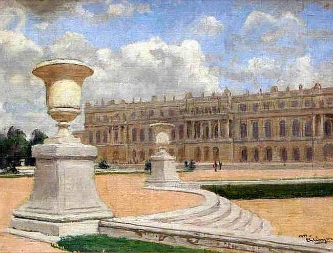 Vue chateau de Versailles par Maurice Ehlinger