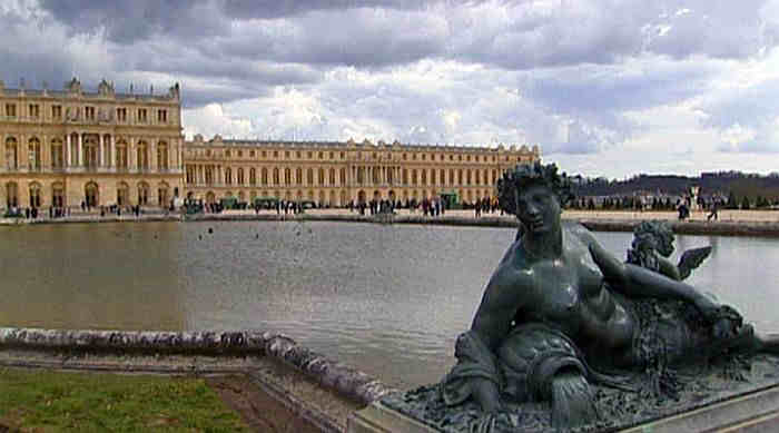 Vue de Versailles depuis le parc